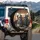 Grey Aliens Desert Vista - Travel Essentials for UFO Enthusiast Gift Spare Tire Cover - 3