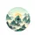 Golden Sun Layered Mountain Pine Pagoda Temple - Vehicle Travel Essential Gift Spare Tire Cover - 4
