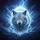 White Dire Wolf Lightning Ice Storm - Wildlife Lover Gift for Fantasy Art Collector Spare Tire Cover - 6
