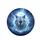 White Dire Wolf Lightning Ice Storm - Wildlife Lover Gift for Fantasy Art Collector Spare Tire Cover - 4