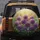 Dense Globular Purple Allium White Blossom Floral Garden - Garden Lover Gift Spare Tire Cover - 5