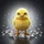 Fluffy Baby Chick Sparkling Diamond - Home Decor Wildlife Gift for Chick Lovers Spare Tire Cover - 6