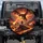 Heroic Warrior Facing Fire Dragon Volcanic Lava Battle Fiery Sky - Fantasy Lover Gift Spare Tire Cover - 1