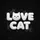 Love Cat Face Text Ears, Playful Cat Silhouettes, Paw Prints - Cat Lover Gift Spare Tire Cover - 6