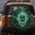 Cracked Skull Electric Green Light - Shadowy Supernatural Decor Gift Spare Tire Cover - 5