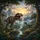 Colossal Tyrannosaurus Rex Roaring Velociraptor Prehistoric Jungle Vista - Dinosaur Lover Gift Spare Tire Cover - 6