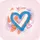 Blue Lined Layered Hearts - Home Decor Gift Spare Tire Cover - 6