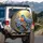 Eastern Bluebird Blue Flowers Golden Sunlight Natural Environment - Wildlife Lover Gift Spare Tire Cover - 3