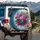 Rose Bloom Bouquet Foliage - Home Decor Gift for Garden Lover Spare Tire Cover - 3