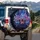 Raccoons Futuristic Cyber City Ride - Urban Night Journey Gift Spare Tire Cover - 3