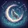 White Wolf Crescent Moon Star Constellations Botanical Branches - Wildlife Lover Gift Spare Tire Cover - 6