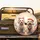 Fluffy White Dogs Red Bow Beret Spectacles - Dog Lover Road Trip Gift Spare Tire Cover - 2