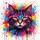 Expressive Cat Paint Splashes - Everyday Use Cat Lover Gift Spare Tire Cover - 6