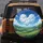 Fluffy Heart Clouds Green Hills Path - Outdoor Adventure Gift for Nature Lover Spare Tire Cover - 5