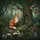Curious Fox Badger Golden Key Door Woodland Scene - Wildlife Home Decor Gift Spare Tire Cover - 6