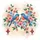Bluebirds Flowering Branches Diamond Card Symbols - Wildlife Lover Gift Spare Tire Cover - 6