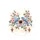 Bluebirds Flowering Branches Diamond Card Symbols - Wildlife Lover Gift Spare Tire Cover - 4