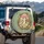 Wild Forest Mushrooms Green Foliage Yellow Berries Dragonfly - Wildlife Lover Gift Spare Tire Cover - 3