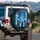 Black Cat Futuristic City Night - Urban Lifestyle Gift for Cat Lovers Spare Tire Cover - 3