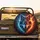 Wolf Head Split Ice Fire Elemental Tribal Frost Flames - Nature Lover Gift Spare Tire Cover - 2