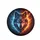 Wolf Head Split Ice Fire Elemental Tribal Frost Flames - Nature Lover Gift Spare Tire Cover - 4