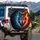 Wolf Head Split Ice Fire Elemental Tribal Frost Flames - Nature Lover Gift Spare Tire Cover - 3