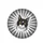 Black Tuxedo Cat Curious Gaze - Cat Lover Vehicle Decor Gift Spare Tire Cover - 4