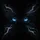 Intense Electric Blue Predator Eyes Shadowy Smoke Tendrils - Outdoor Adventure Lifestyle Spare Tire Cover - 6