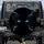 Intense Electric Blue Predator Eyes Shadowy Smoke Tendrils - Outdoor Adventure Lifestyle Spare Tire Cover - 1