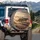 Powerful Grey Wolves Running Dust Trails Desert Plain Mountain Sunset - Wildlife Lover Gift Spare Tire Cover - 3