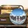 Five Pitbull Staffordshire Panting Dogs Group Portrait Blue Sky Clouds - Dog Lover Gift Spare Tire Cover - 2