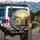 Adventurous Cats Driving Singing Road Trip - Golden Hour Journey Gift Spare Tire Cover - 3