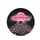 Pink Flying Saucer Hearts Cosmic Sky - Home Decor Gift for Space Lover Spare Tire Cover - 4