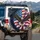 Bald Eagle American Flag - Independence Day Gift for Veterans Spare Tire Cover - 3