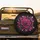 Magenta Black Rose Dark Floral - Home Decor Gift Spare Tire Cover - 2