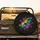Rainbow Paw Prints Glowing Cosmic Dust - Pet Owner Everyday Decor Gift Spare Tire Cover - 2