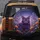 Plush Purple Cat Golden Eyes Floral Field Cosmic Twilight - Cat Lover Gift Spare Tire Cover - 5
