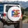 Golden Coqui Frog Puerto Rico Flag Tropical - Puerto Rico Pride Gift for Puerto Ricans Spare Tire Cover - 3
