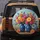 Cobalt Vases Dahlias Roses Rustic Wood - Garden Lover Gift Spare Tire Cover - 5
