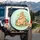 Capybara Stack Individual Capybara Orange Citrus Wildlife Scene - Wildlife Lover Gift Spare Tire Cover - 3