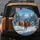 Galloping Wild Horses Snowy Forest Mountain - Winter Wilderness Wildlife Lover Gift Spare Tire Cover - 5