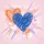 Abstract Hearts Watercolor Splashes - Love Celebration Gift Spare Tire Cover - 6