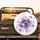 Purple Lavender Violet Green Flowers Large Overlapping Leaves - Home Decor Gift Spare Tire Cover - 2