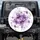 Purple Lavender Violet Green Flowers Large Overlapping Leaves - Home Decor Gift Spare Tire Cover - 1