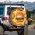 Orange Tabby Cat Head Burgers - Foodie Gift for Cat Lovers Spare Tire Cover - 3