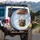 Four Meowing Cats Hot Air Balloon - Adventure Travel Gift for Cat Lover Spare Tire Cover - 3