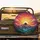 Stained Glass Mountain Sunset Radiant Sun - Nature Lover Gift Spare Tire Cover - 2