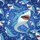 Sharks with Red Mouth Jagged Teeth, Bubbles, Blue Water Ripples - Wildlife Lover Gift Spare Tire Cover - 6