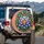 Stained Glass Lotus Water Lily Flower Foliage Boho Lifestyle Home Decor Gift Spare Tire Cover - 3