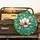 Stained Glass Magnolia Flower Buds Green Leaves Wavy Ribbons - Garden Lover Gift Spare Tire Cover - 2